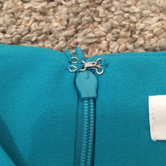 Calvin Klein sheath dress with faux wrap detail. Fully lined.  Size 8. Worn once - Picture 4 of 9